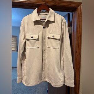 Ike Behar Light Tan Shirt Jacket - size XL